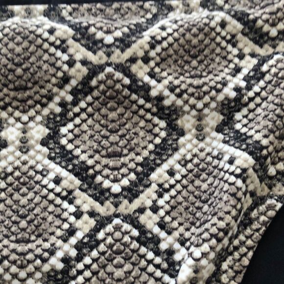 No Brand Women's Desert Python Reversible High-Waist Bikini Bottoms Caffe Medium - Picture 2 of 3